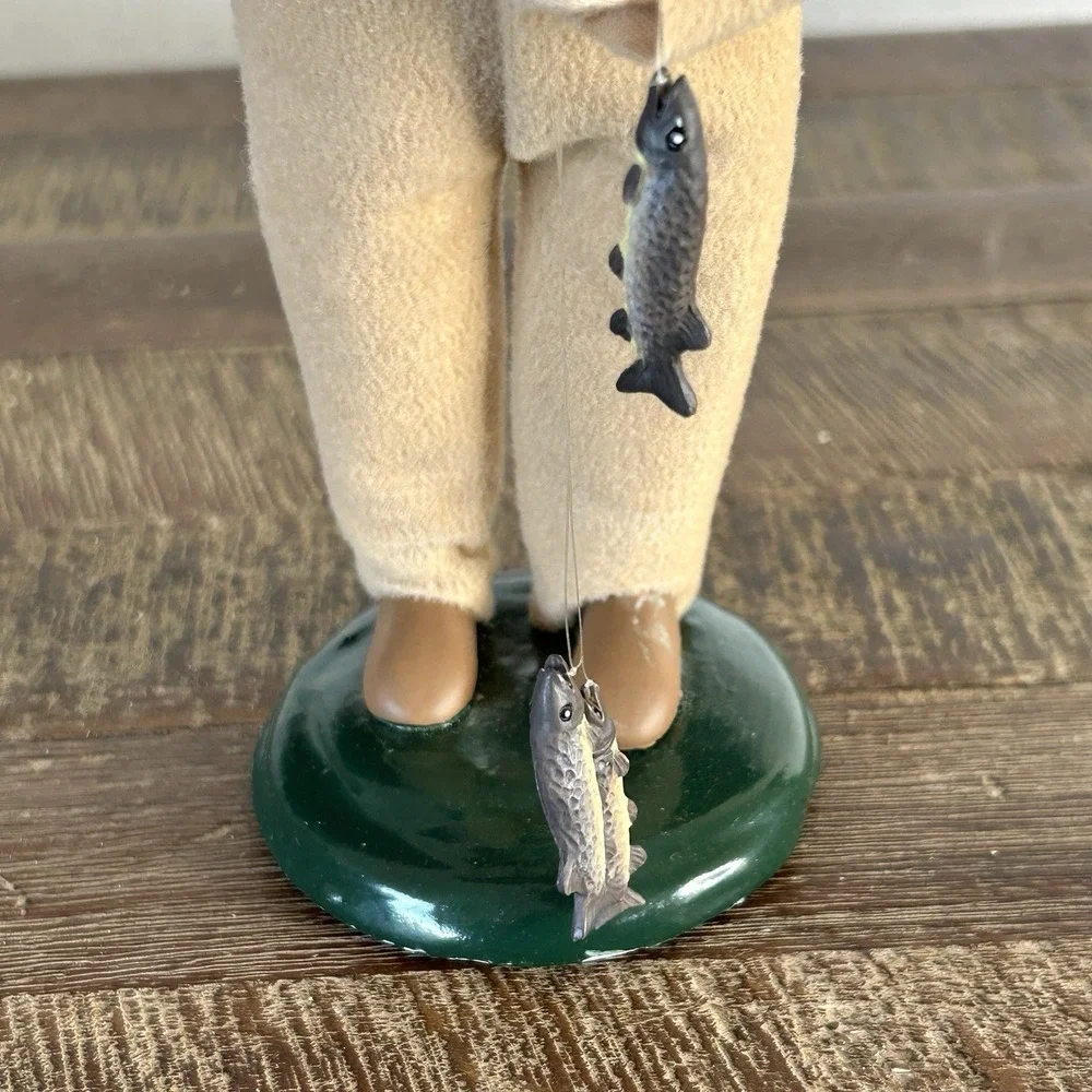 Byers Choice Carolers Native American Boy Figurine Fisherman Thanksgiving 1999